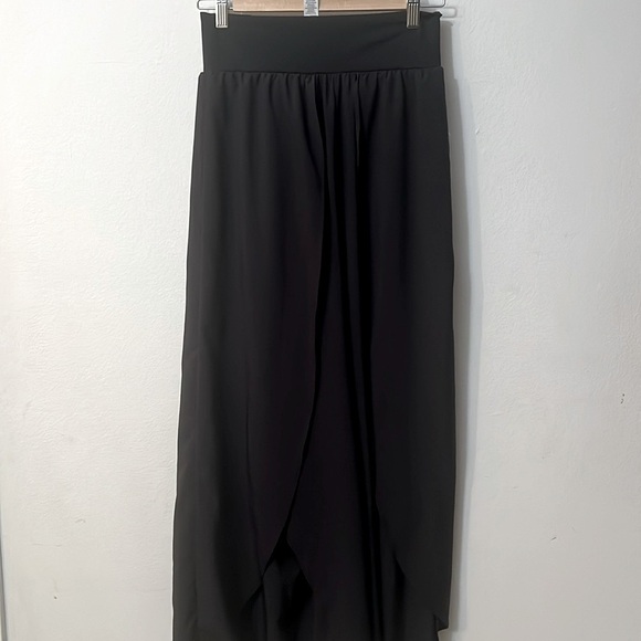 Afitne pant - black palazzo size M pocket layer fashionist flowy baggy relax - Picture 1 of 11